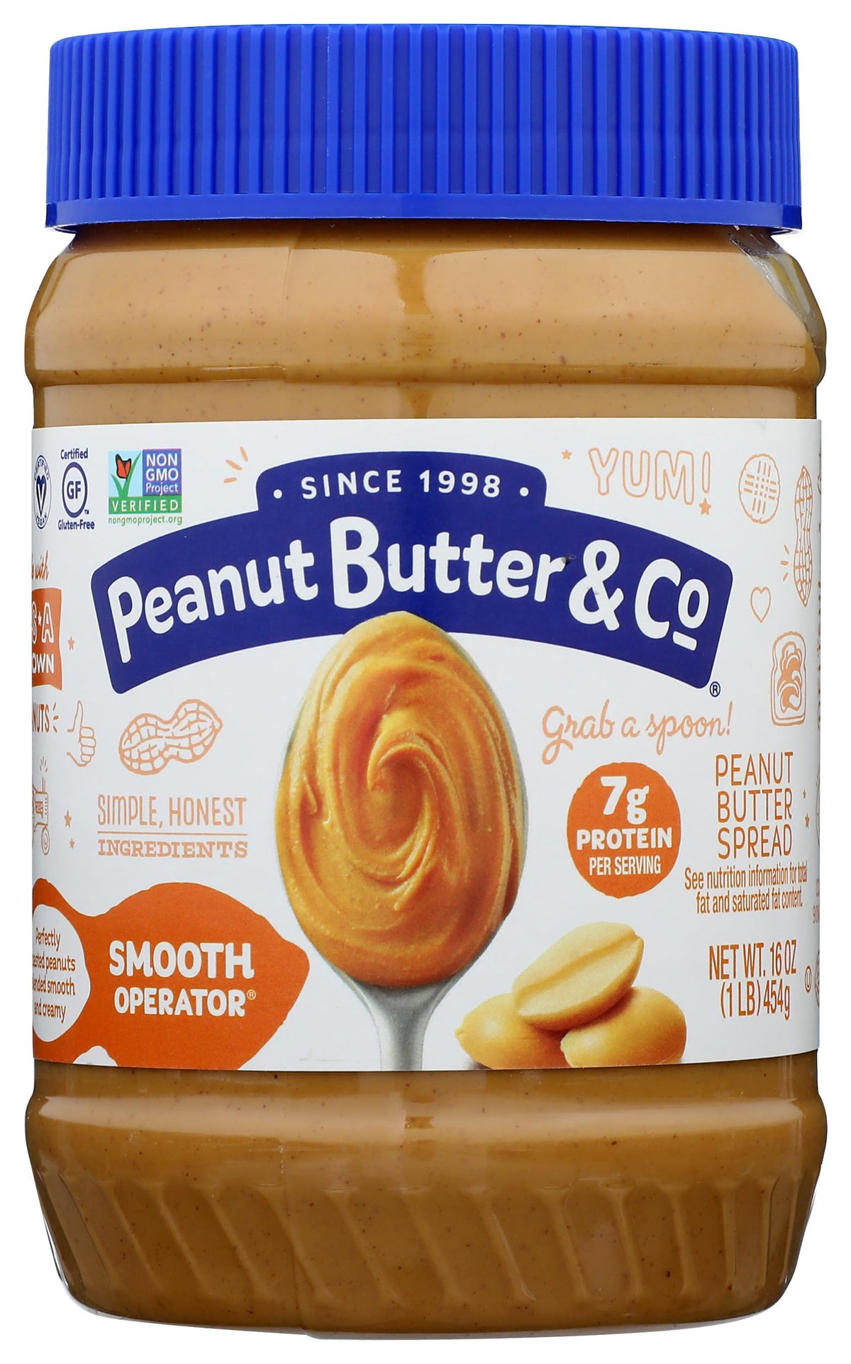 All Natural Peanut Butter & Co. Smooth Operator Net Wt. 16 Oz (1LB) 454g