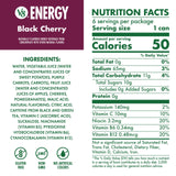 V8 Energy Black Cherry Energy Drink, 8 fl oz Can (24 Pack)