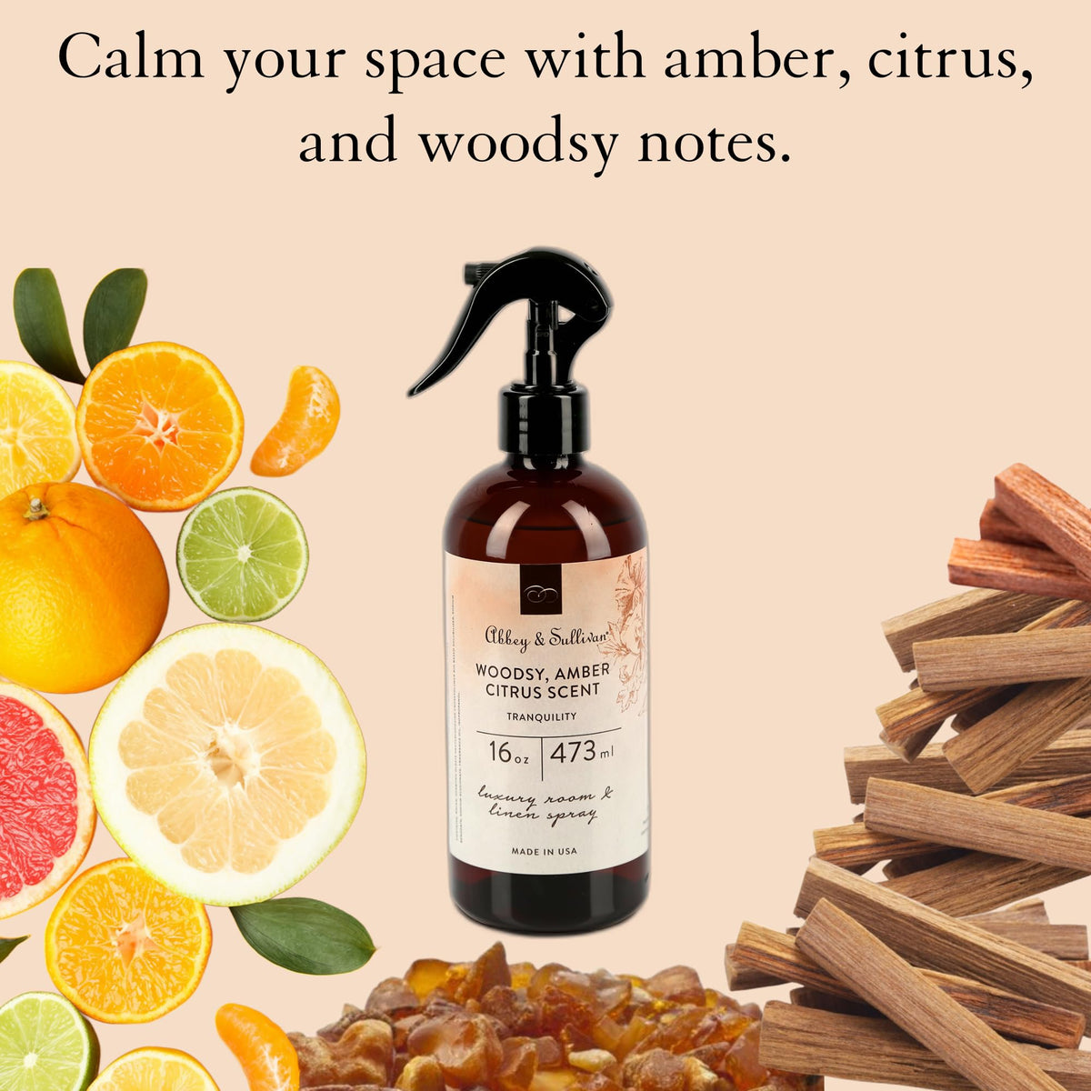 Abbey & Sullivan Linen Spray, Tranquility, 16 oz