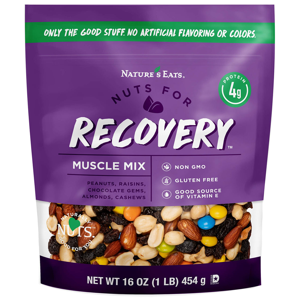 Nature's Eats Nuts for Recovery Muscle Trail Mix, Oz, Assorted, 16 Oz