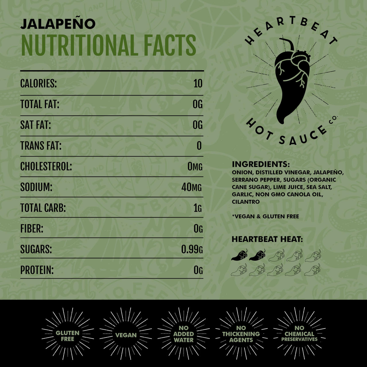 Heartbeat Hot Sauce Co. | Jalapeno 6 oz. 3 pack
