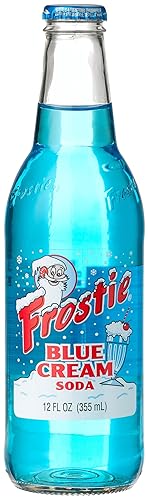 Frostie Blue Cream Soda, 12 Ounce (12 Glass Bottles)