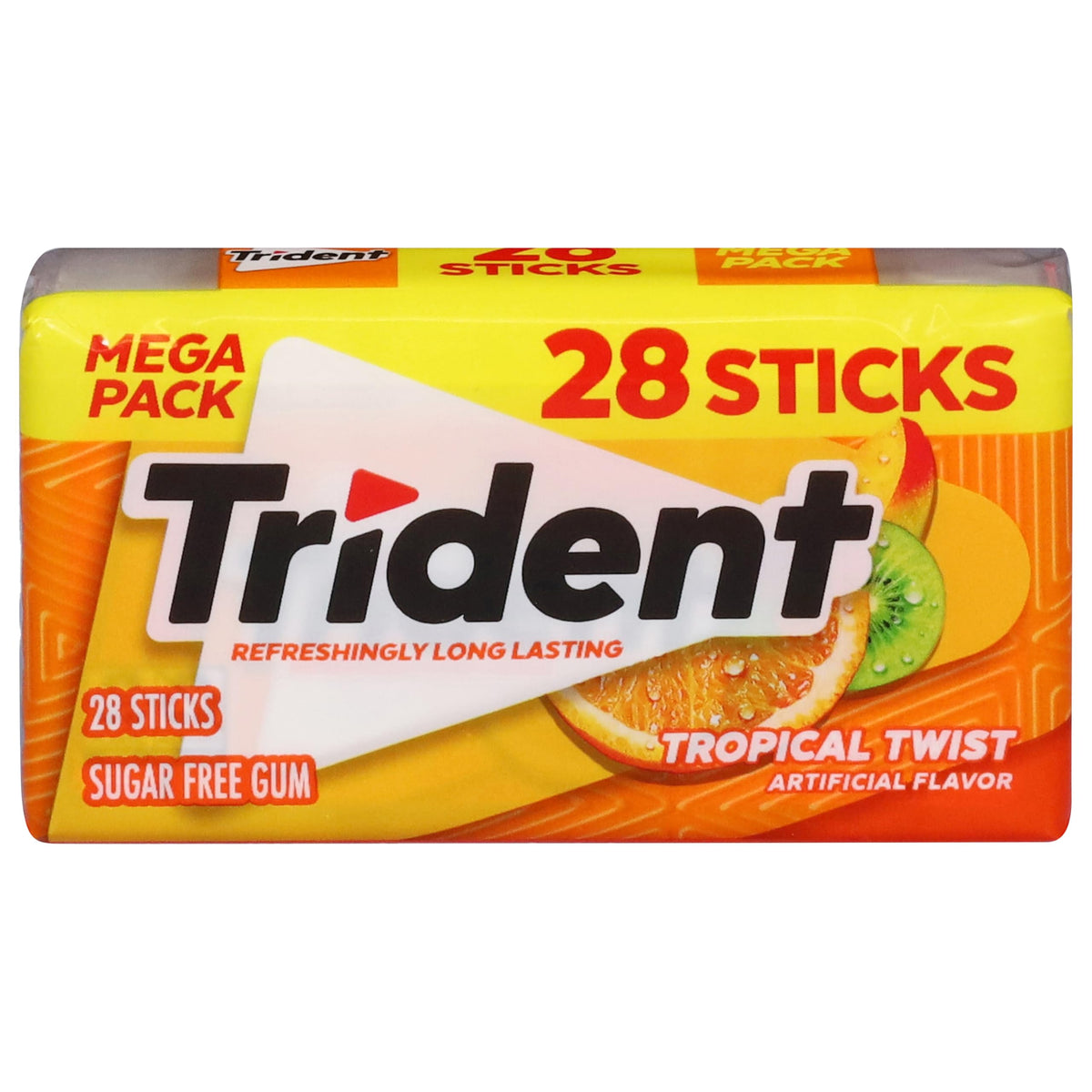 Trident, Sugar Free Tropical Twist Gum Mega Pack, 28 Count