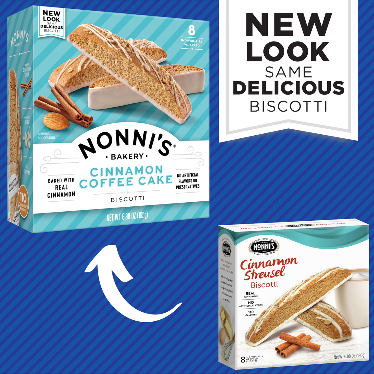 Nonni's Cinnamon Streusel Biscotti, 6.88 Oz (197814)