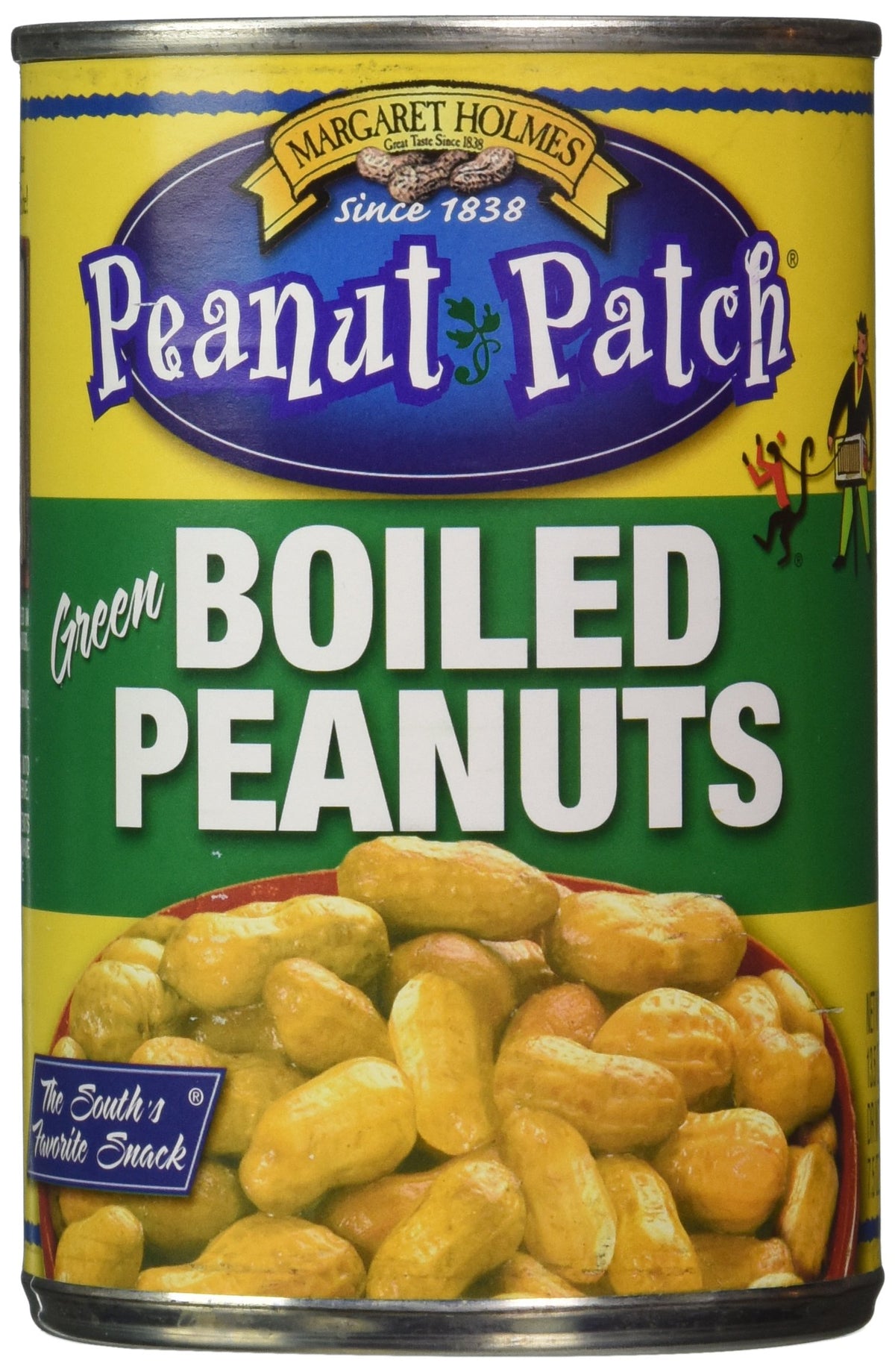 Margaret Holmes, Green Boiled Peanuts, 13.5oz Cans (Pack of 12)