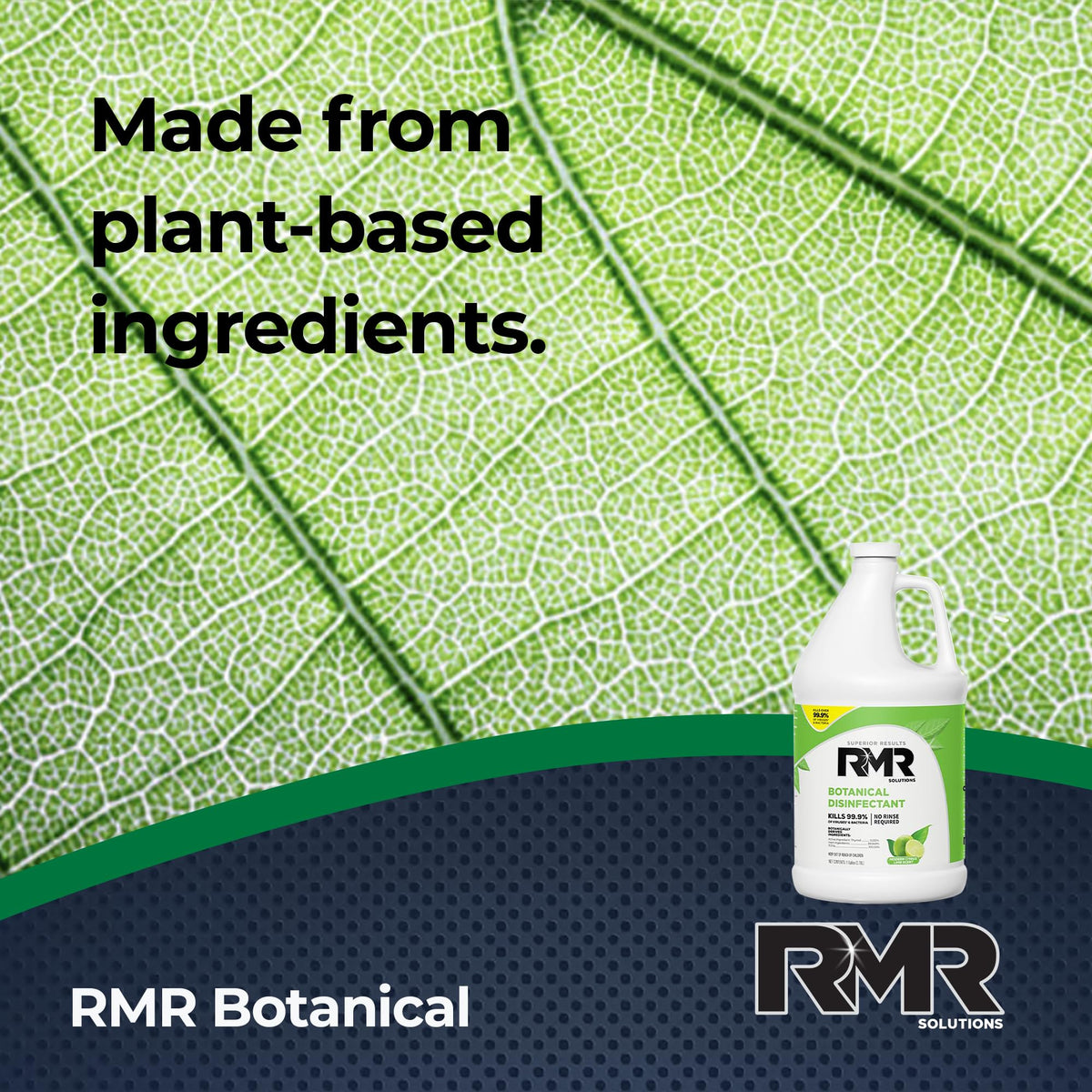 RMR Brands Botanical Disinfectant and Cleaner, Kills 99% of Household Bacteria and Viruses, EPA Registered, Gallon, 4 Pack