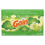Gain Dryer Sheets - Original - 34 Sheets Per Box - Pack of 2 Boxes