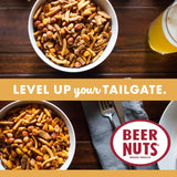 BEER NUTS Original Bar Mix - Crunchy Party Pretzels, Cheese Sticks, Sesame Sticks, Roasted Corn Nuts, & Original Roasted Sweet Glazed Salted Peanuts