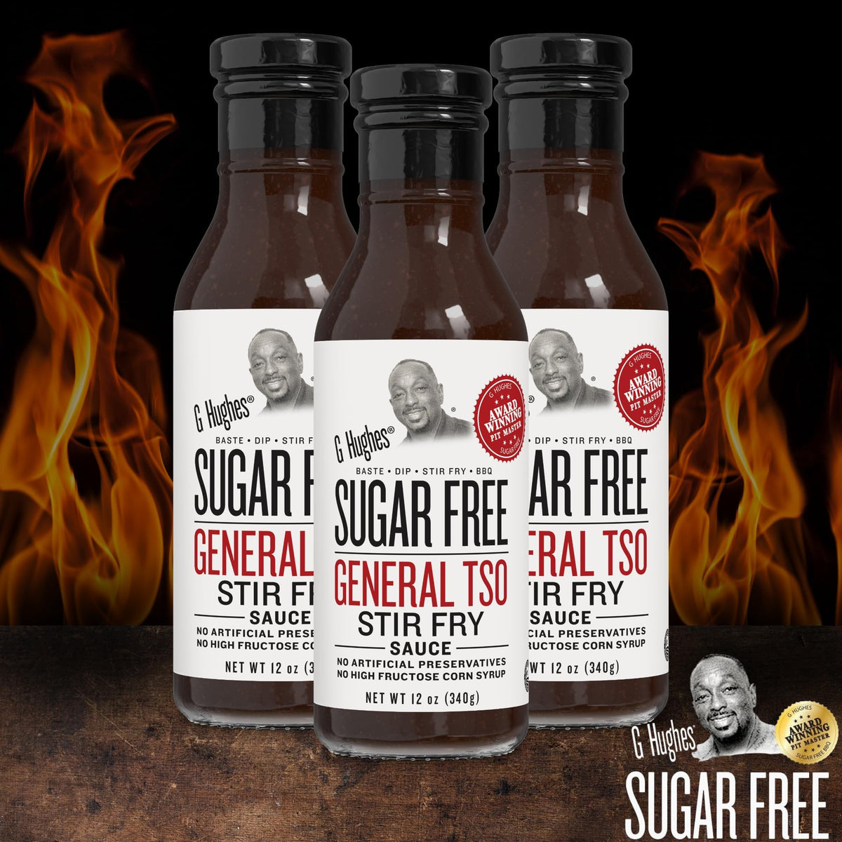 G Hughes Sugar Free, General Tso Sauce - 12 Oz (1-Pack)