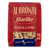 Barilla Al Bronzo Fusilloni Pasta (1 lb), Bronze Cut Pasta Created from High Quality Durum Wheat, Imported from Italy, Non-GMO, Kosher