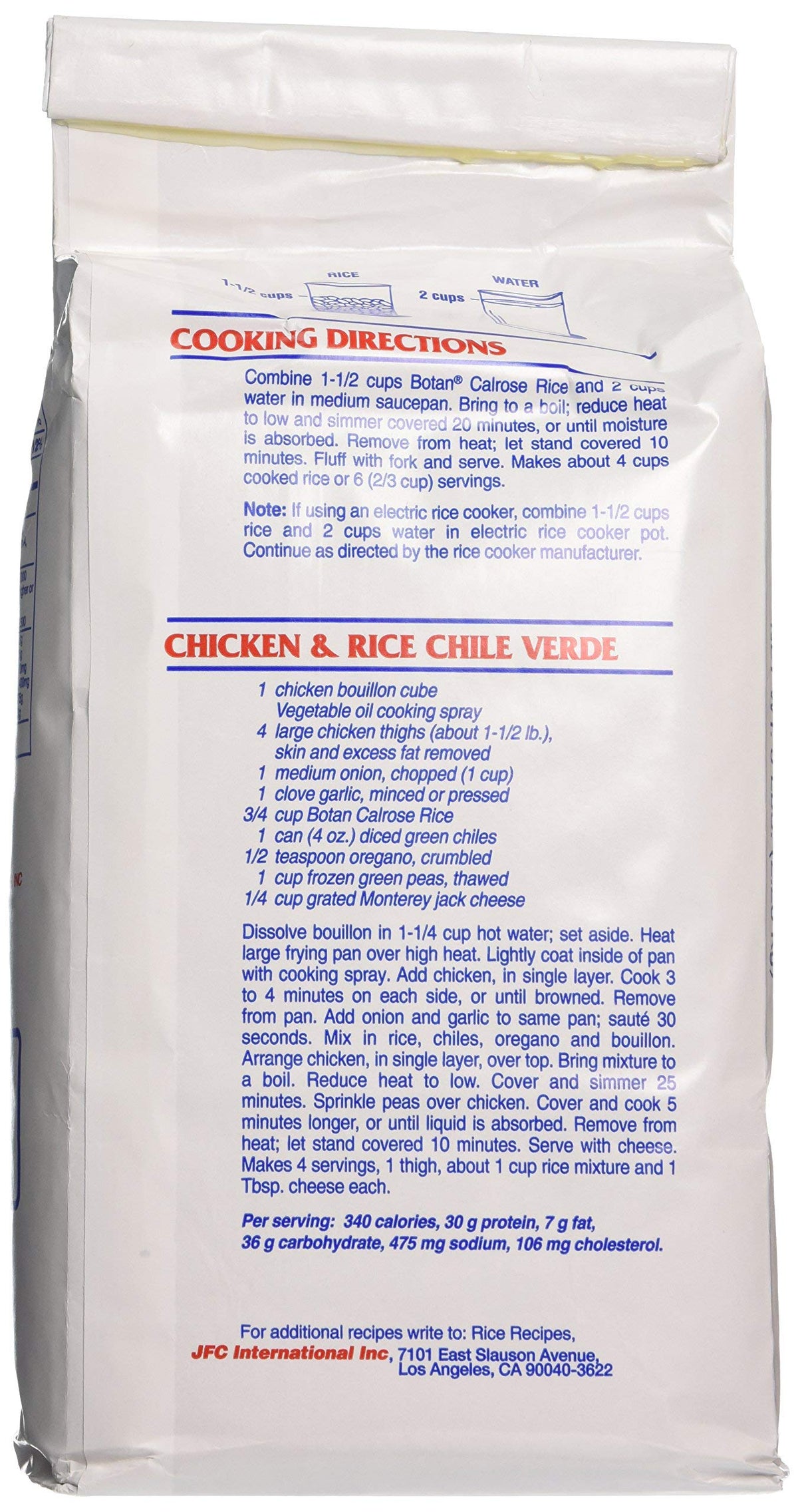 Botan Calrose, Rice Calrose Extra Fancy, 80 Ounce