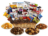Thanksgiving Gift Basket Hand Crafted with Chocolates, Cookies, Snacks & Candy. Perfect for Hostess, Family, Employee or Client Gift (Platinum Plus)