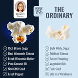 Renée’s Cheesy Corn™ Gourmet Popcorn - real Wisconsin cheddar cheese is smooth and velvety making for delicious cheesiest fresh popped corn snack or