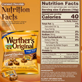 Werthers Sugar-Free Hard Candy Variety Pack (1.46 oz Each) - 2 Caramel & 2 Caramel Chocolate | Individually Wrapped Zero Sugar Snacks | Perfect