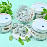 Biteyz Minty Turkish Delight, Vegan Candy Gift - Assorted Gourmet Snacks with Mint Flavor, 6 Servings of Luxury Handmade Vegan Treats
