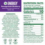 V8 Energy Pomegranate Blueberry Energy Drink Powder, .10 oz Packet (120 Count)
