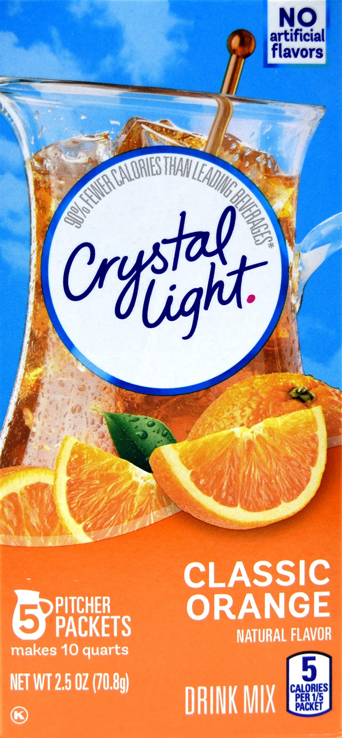 Crystal Light Classic Orange Drink Mix, 10-Quart Box