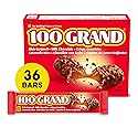 100 Grand Crispy Milk Chocolate with Caramel, Full Size Individually Wrapped Candy Bars, 1.5 oz each, Bulk 36 Count Box