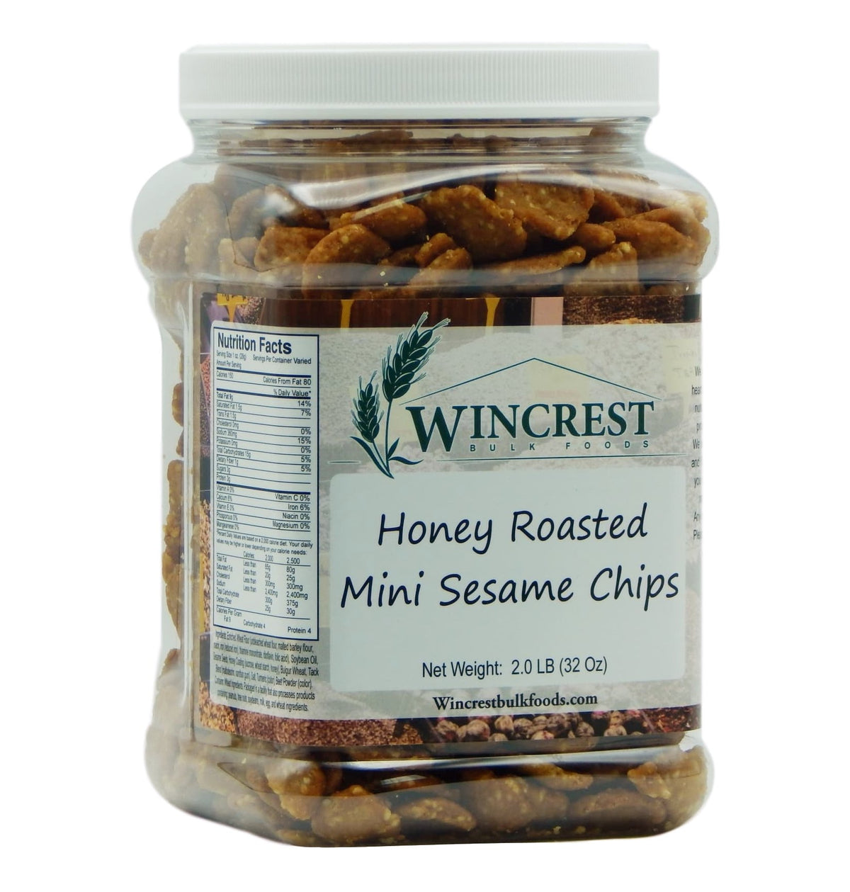 Honey Roasted Sesame Chips - 2 Lb Tub