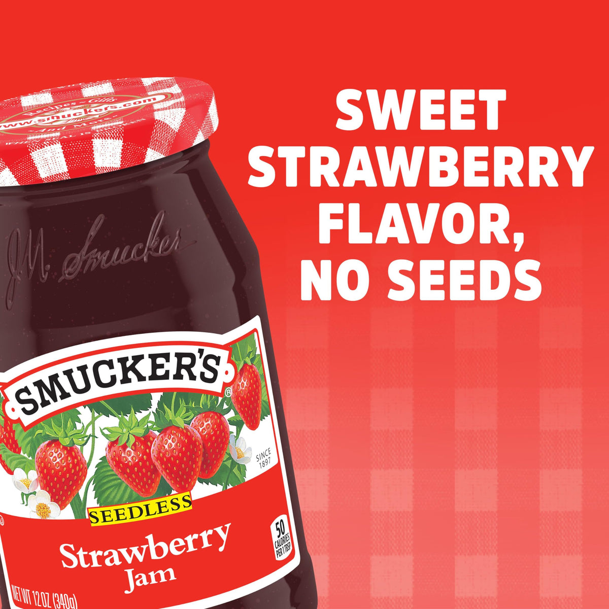 Smucker's Seedless Strawberry Jam, 12 Ounces