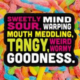 Sour Gummy Worms - 5 lb Bulk Bag - Sweet & Sour Fruit Flavored Gummy Candy - Soft Chewy Worm Candy for Parties, Candy Bowls & Snacking
