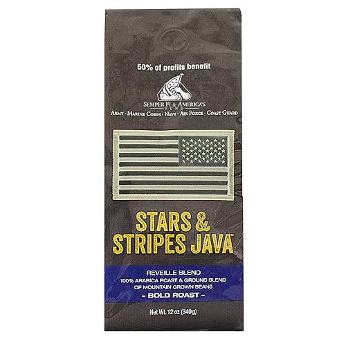 Stars & Stripes Java Coffee (Bold Roast & Ground, 12-ounce)
