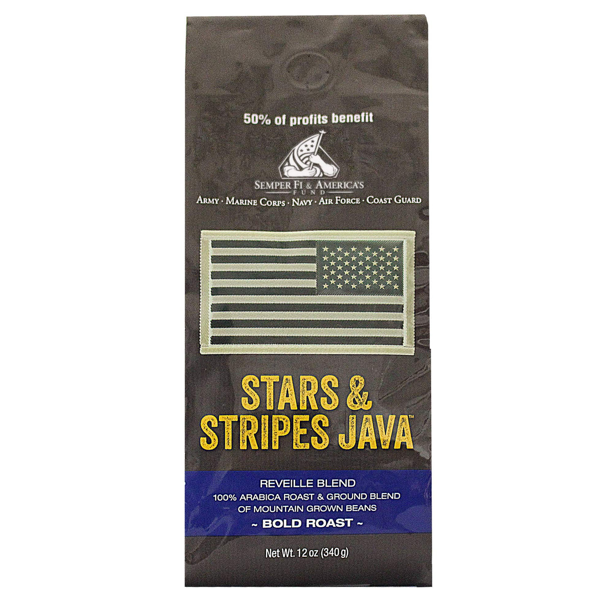 Stars & Stripes Java Coffee (Bold Roast & Ground, 12-ounce)