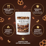 Wicked Mix - Chocolate Snack Mix 7 oz - 6 Pack - with Random Item