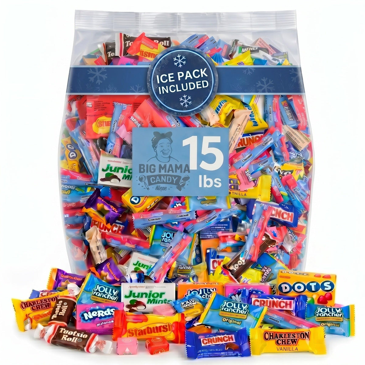 Big Mama Candy Bulk Individually Wrapped Assorted Mix 15 lbs
