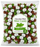 Chocolate Filled Mint Hard Candy - 5 lb (Approx. 420 pieces)