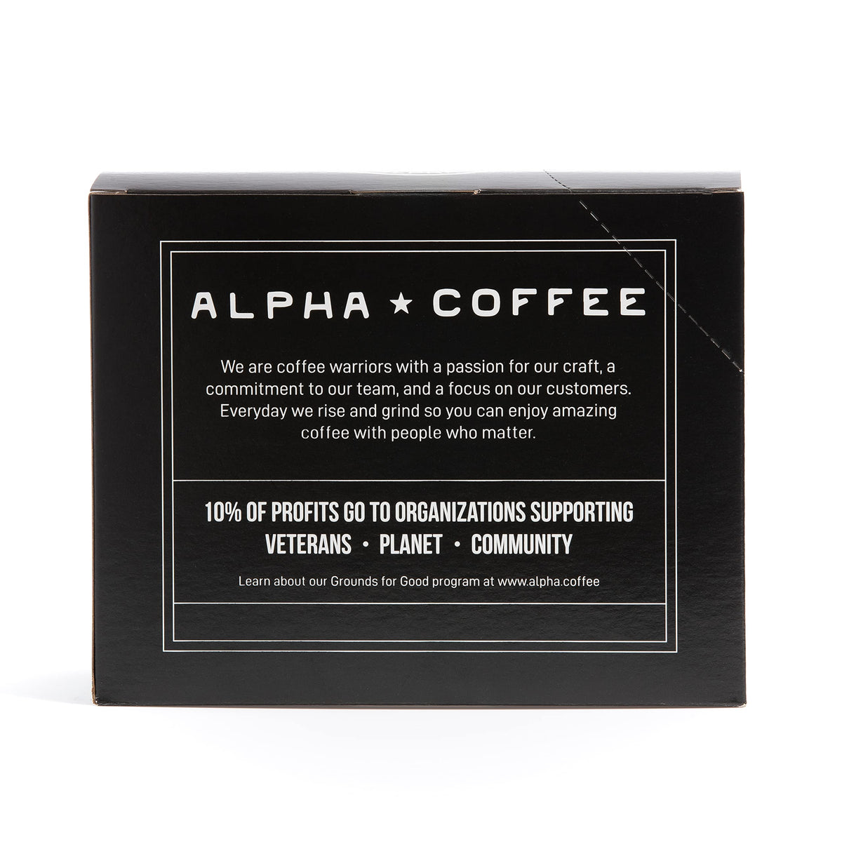 Alpha Coffee - Double Barrel Black - 24 Count Coffee Pods - Premium Gourmet Craft Dark/French Roast Coffee | Veteran Owned - Specialty Small Batch
