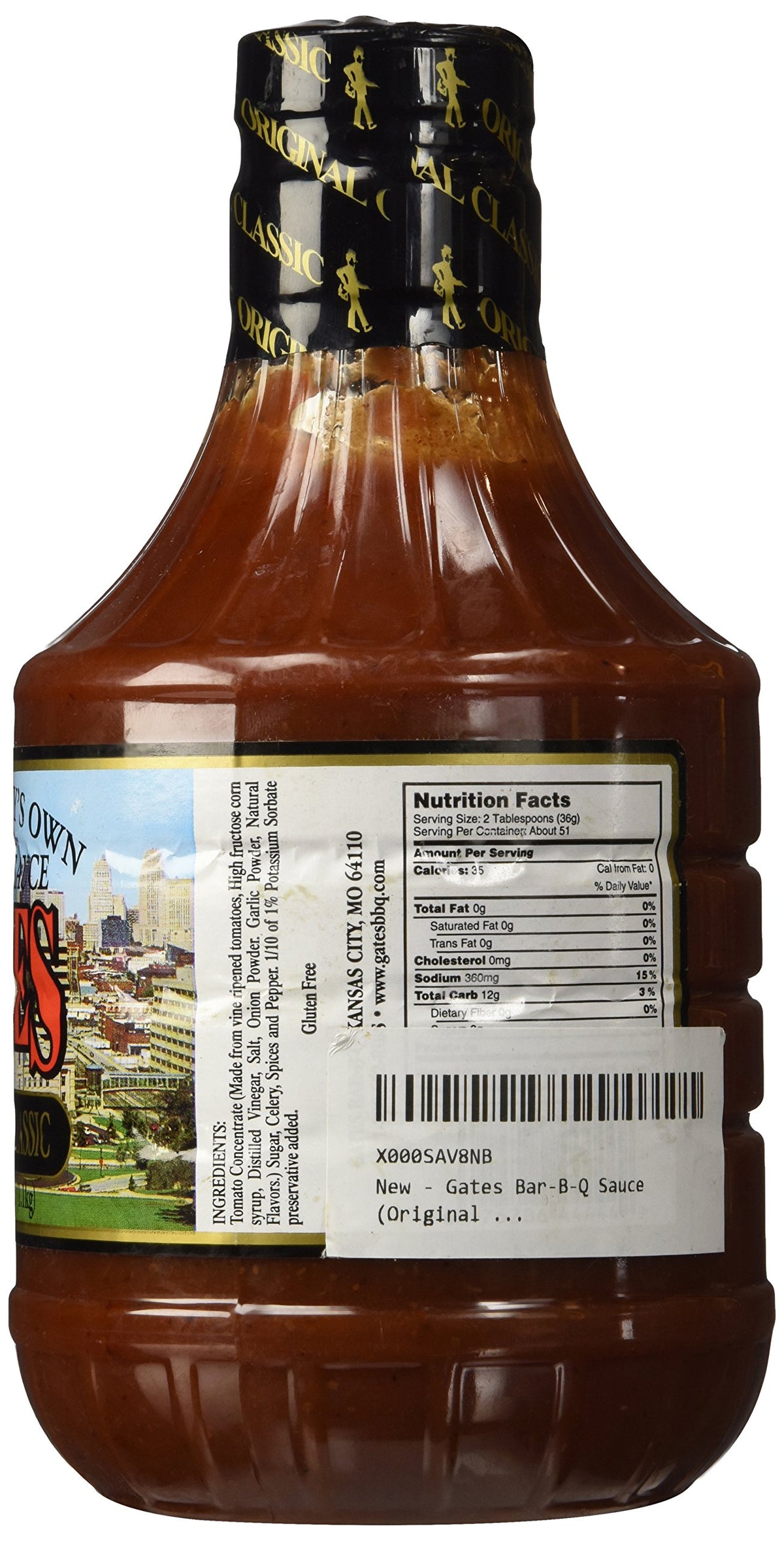 Gates Bar-B-Q Sauce (Original Classic - 40 Oz. Bottle)
