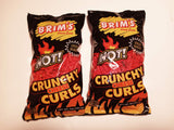 Brim's Hot Crunchy Cheese Curls 2 Packs each 7 oz bags