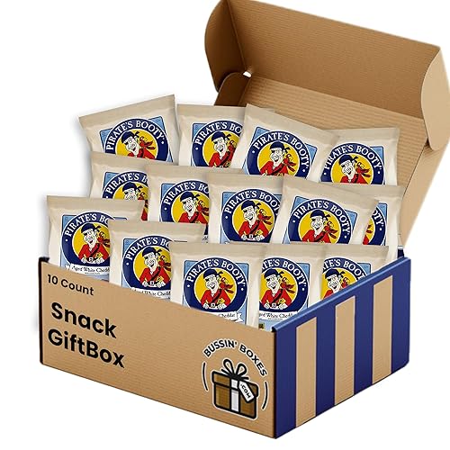 Bulk Pirates Booty Popcorn Puffs Individual Bags by Bussin Boxes (10 Count)