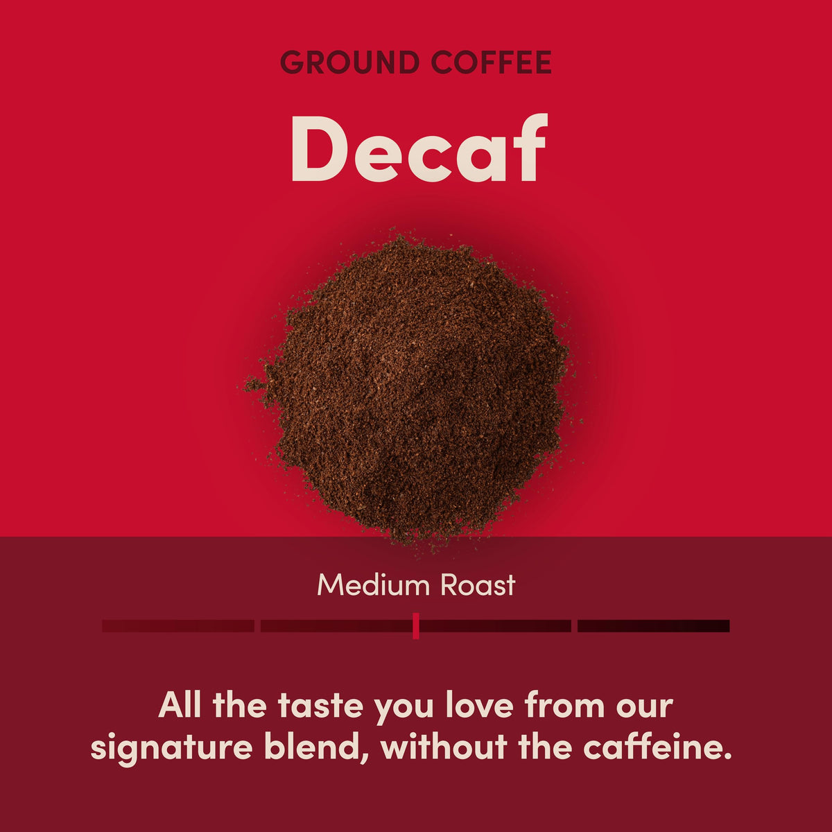 Tim Horton's 100% Arabica Medium Roast, Decaffeinated, Ground Coffee, 12 Ounce