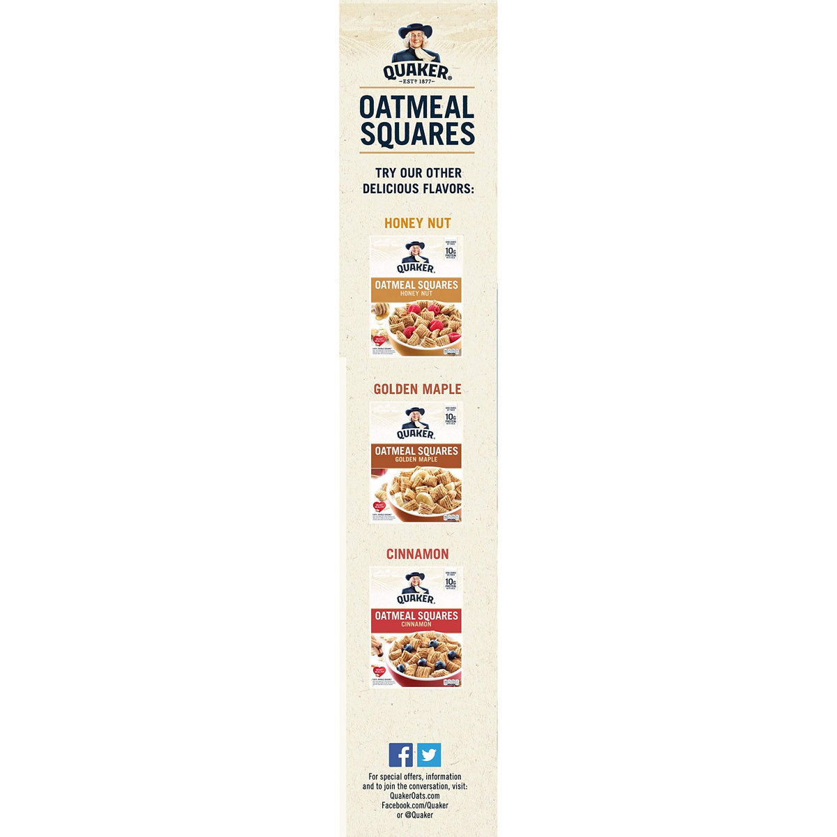 Quaker, Oatmeal Breakfast Cereal, 14.5 Oz