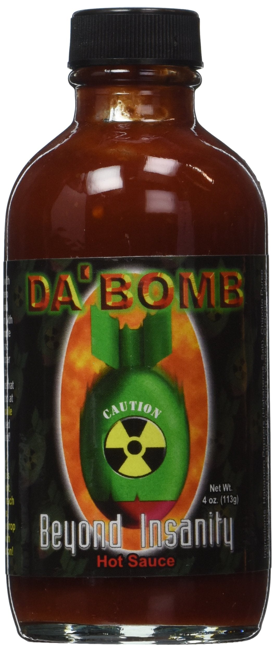 Da Bomb Beyond Insanity Hot Sauce, Bottle