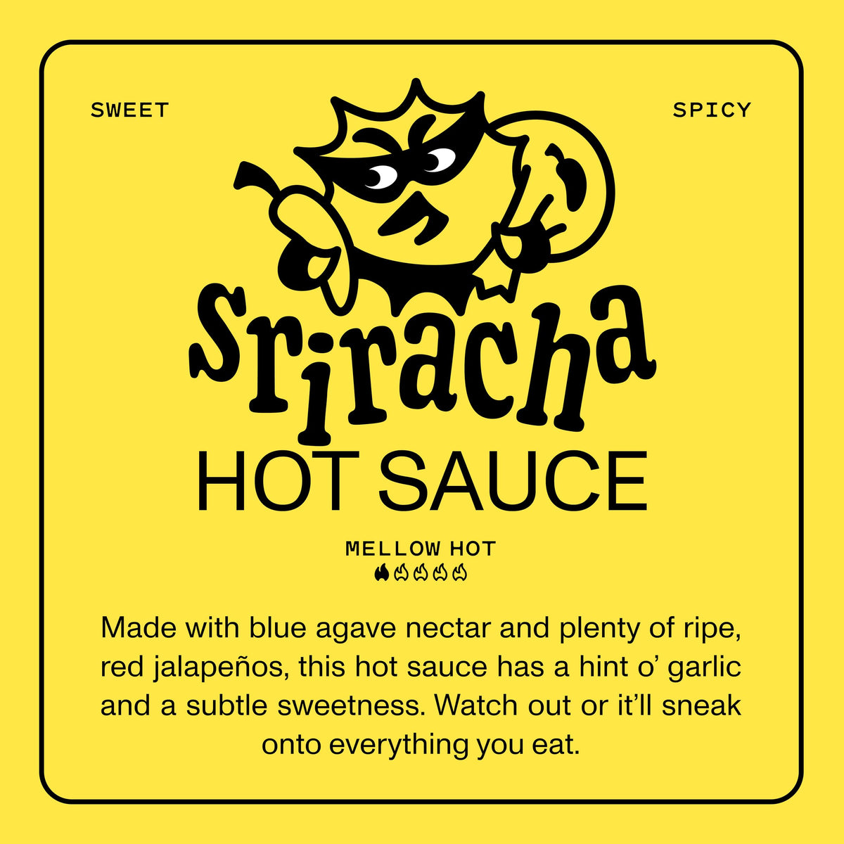 Yellowbird Sauce Blue Agave Sriracha Hot Sauce | Plant-Based, Gluten Free, Non-GMO | Homegrown in Austin | 9.8 oz