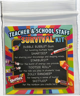 Teacher Appreciation & School Staff Survival Kits (100 per set) Fun Candy Treat Gift Kit Idea for Teacher Appreciation Week