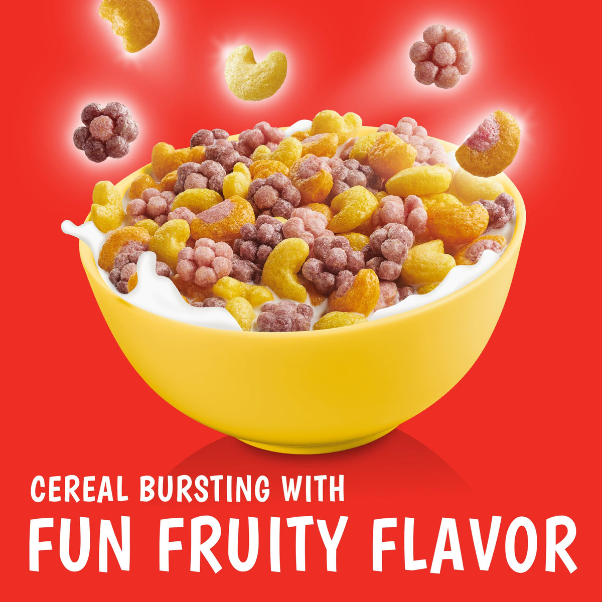 Trix Breakfast Cereal, 6 Fruity Shapes, Made with Whole Grain, Large Size, 13.9 oz