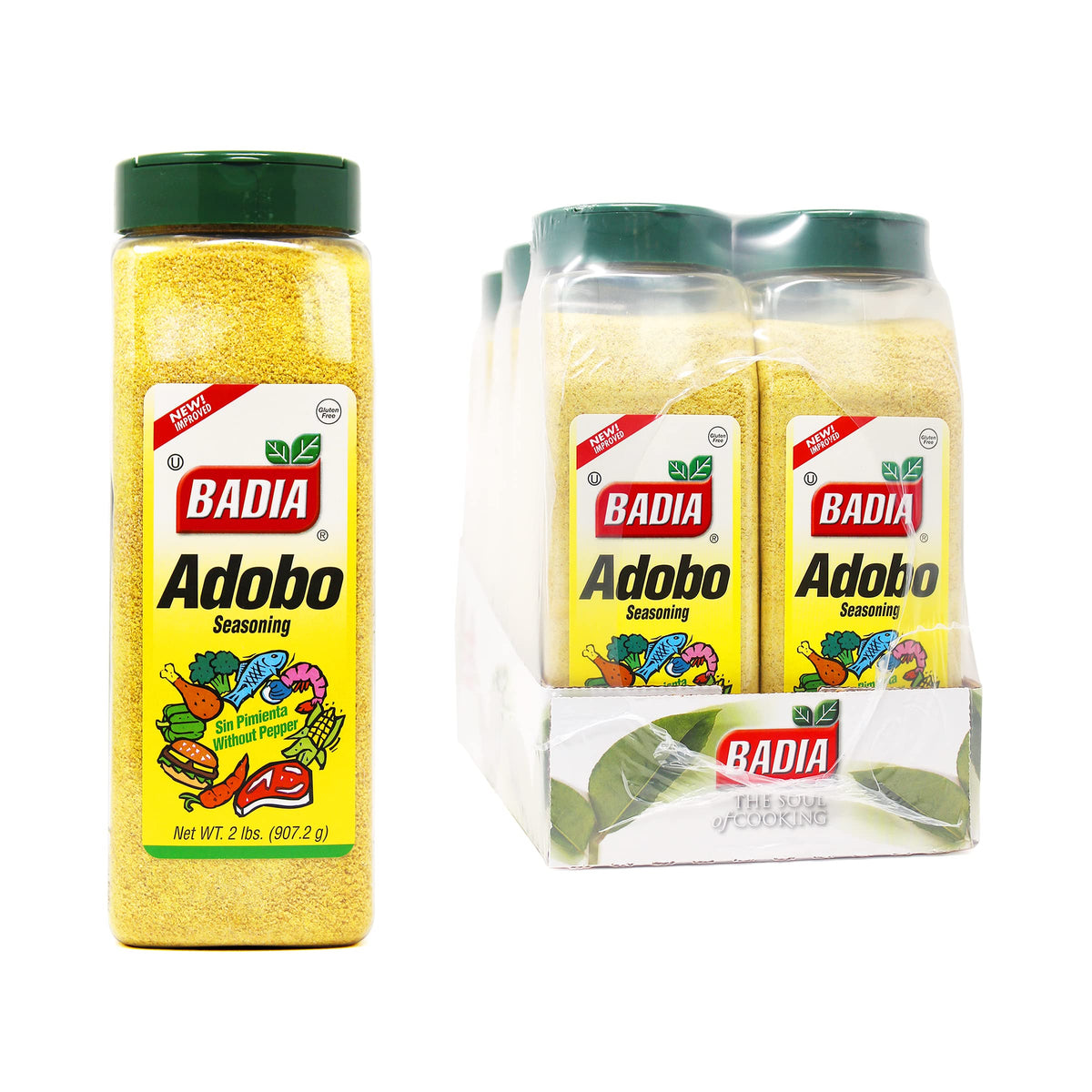 Badia Adobo without Pepper, 2 Pound (Pack of 6)