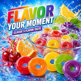 5 Flavors Hard Candy - Assorted Fruity Flavors