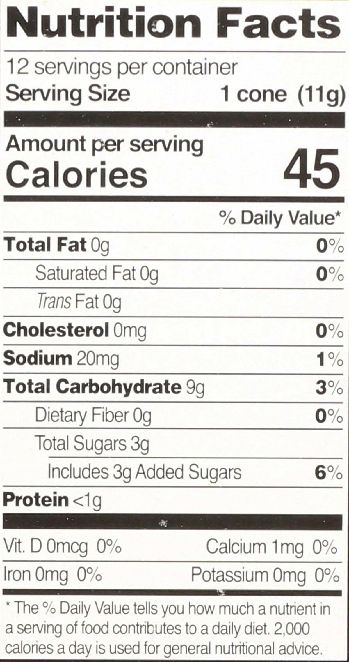 Let's Do Organics Organic Sugar Cones, 4.6 oz