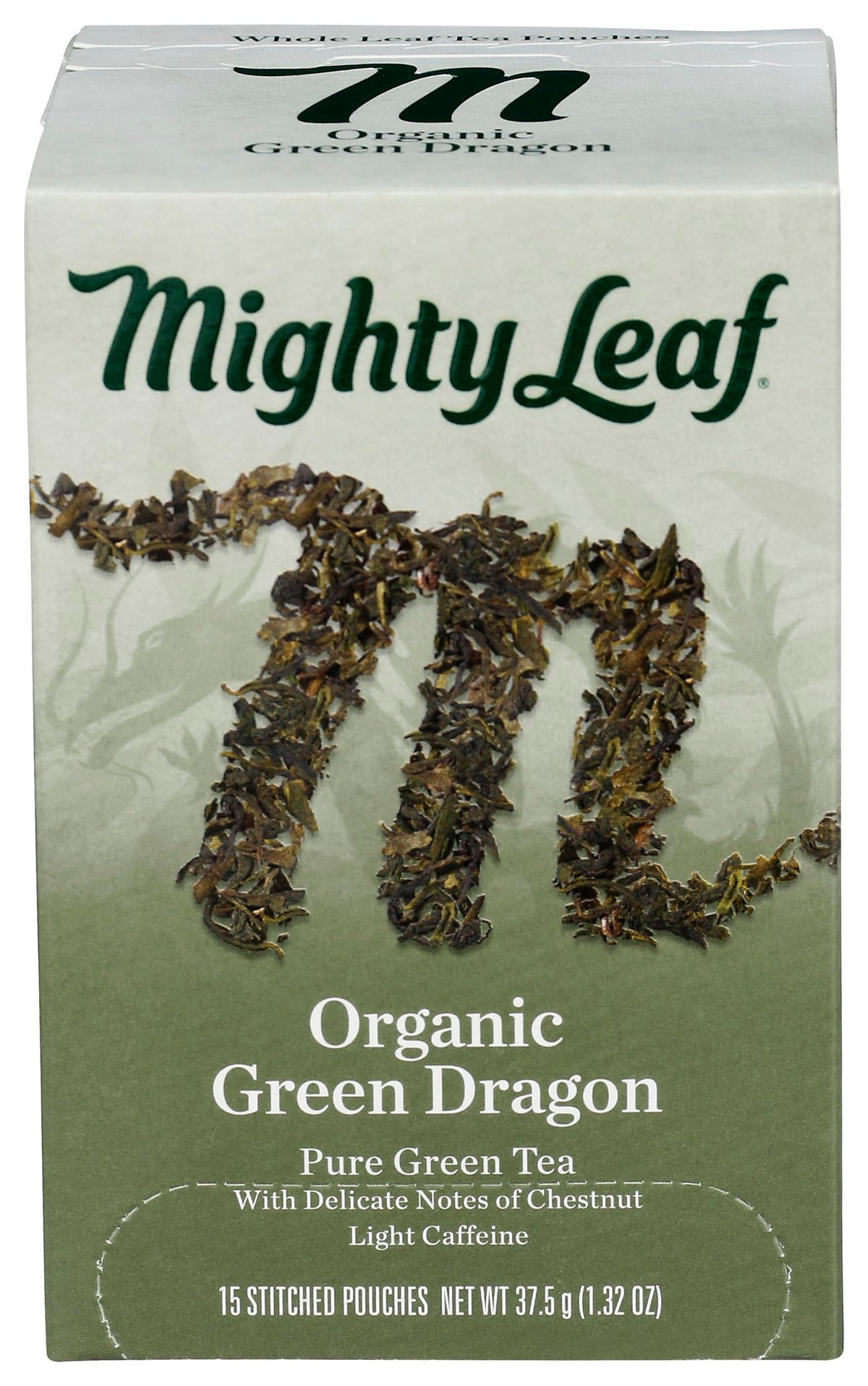 Mighty Leaf Tea Organic Green Dragon Hand-Stitched Tea Bags, 15 ct