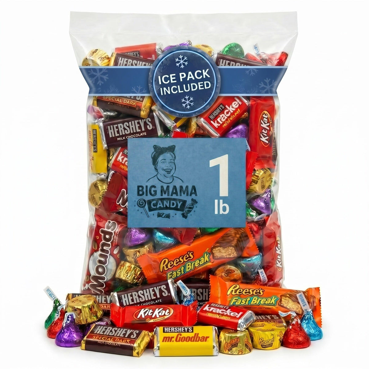 Big Mama Candy Bulk Snack Size Chocolate Mix 20 lb Wrapped