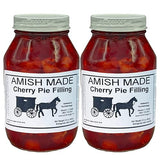 Amish Pie Filling and Topping Cherry - TWO 32 Oz Jars