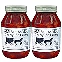 Amish Pie Filling and Topping Cherry - TWO 32 Oz Jars