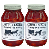 Amish Pie Filling Cherry - TWO 32 Oz Jars