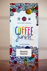 Coffee Junkie-Heavenly Hazelnut Coffee- 12oz Whole Bean