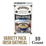 McCann's Instant Irish Oatmeal, Three Flavor Variety Pack, 10 Packets